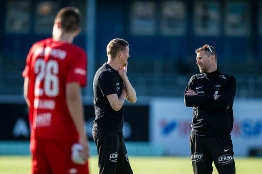 Erik Huseklepp, assistant coach of Brann, and Eirik