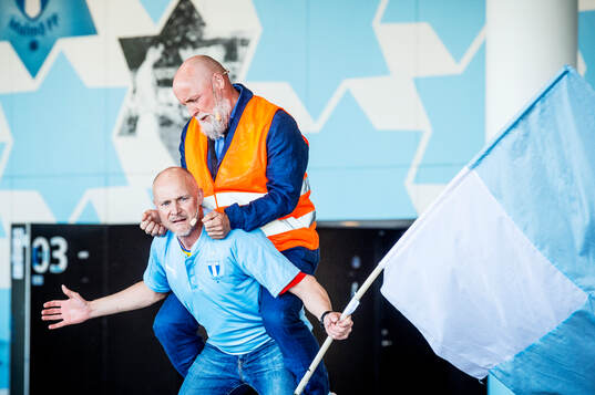Skådespelaren Matthias Hahne Thorbjörnsson och docent