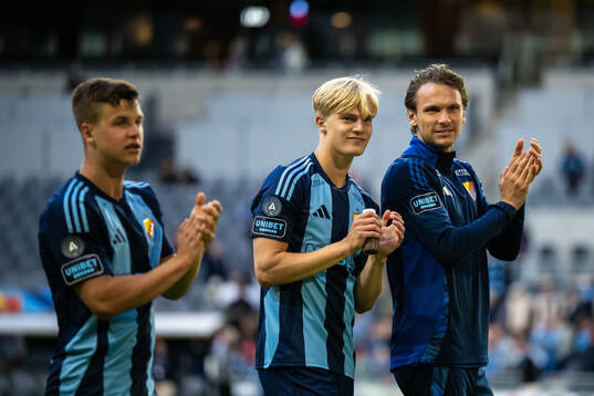 Djurgårdens Samuel Dahl och Lucas Bergvall