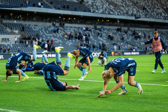 Djurgårdens spelare jublar