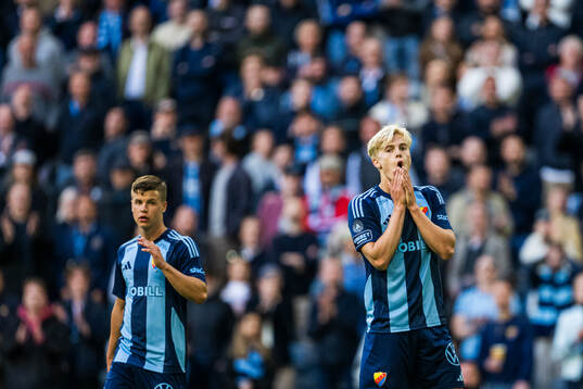 Djurgårdens Lucas Bergvall reagerar