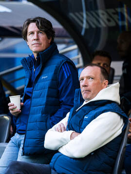 Djurgårdens tränare Thomas Lagerlöf och tränare Kim