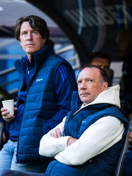 Djurgårdens tränare Thomas Lagerlöf och tränare Kim
