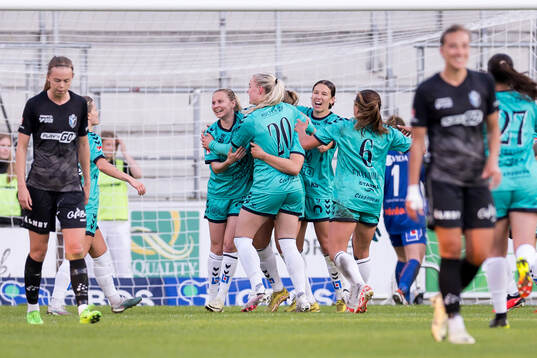 Kristianstads spelare jublar