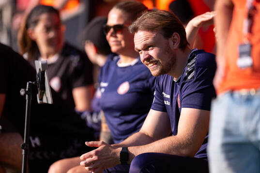 Kristianstads tränare Daniel Angergård