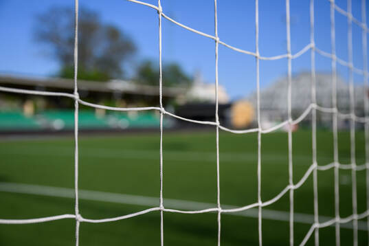 Nätmaskor på ett fotbollsmål