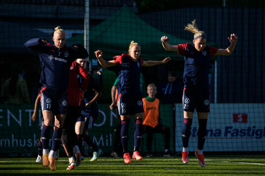 FC Rosengårds Caroline Seger och Olivia Schough