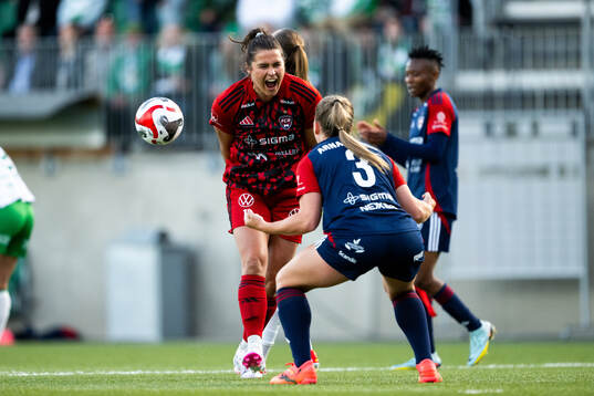 FC Rosengårds målvakt Eartha Cumings och Gudrun