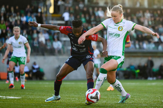 FC Rosengårds Halimatu Ibrahim Ayinde och Hammarbys Anna