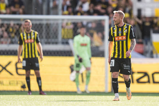 Häckens Mikkel Rygaard Jensen deppar