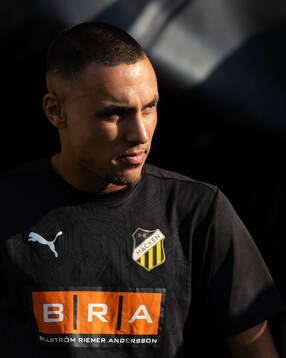 Häckens Ali Youssef innan fotbollsmatchen i Allsvenskan