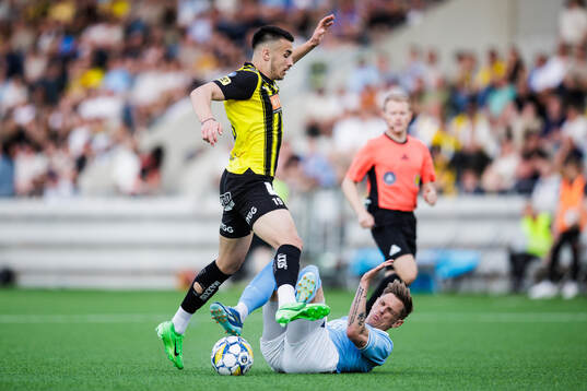 Malmö FFs Søren Rieks och Häckens Srdjan Hrstic