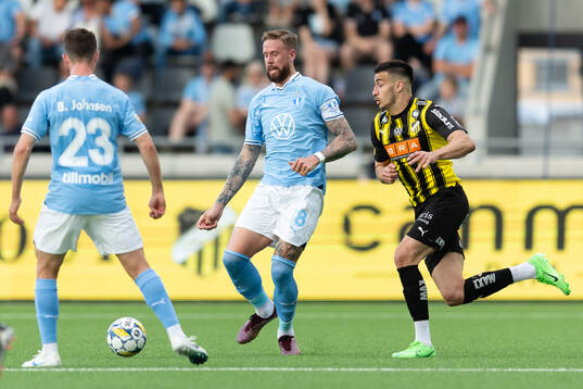 Malmö FFs Pontus Jansson och Häckens Srdjan Hrstic