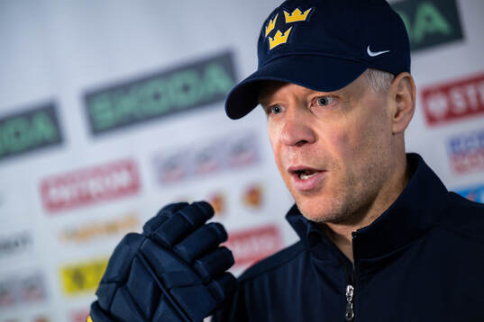 Assistant coach Nicklas Rahm of Sweden
