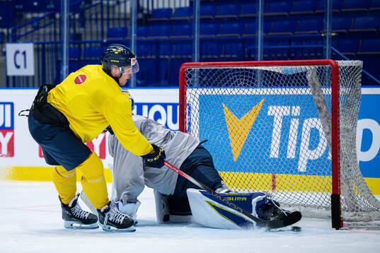 Max Friberg of Sweden at a practice session