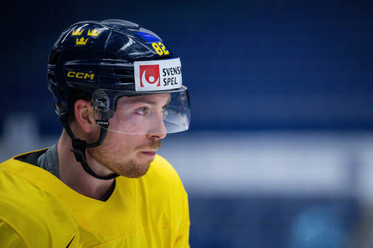 Jesper Frödén of Sweden at a practice session