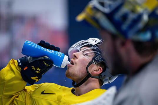 Jesper Frödén of Sweden at a practice session