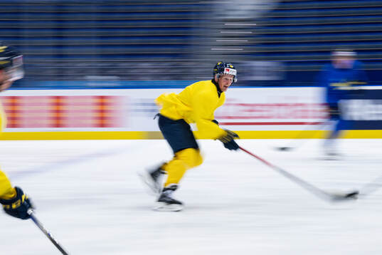 Max Friberg of Sweden at a practice session