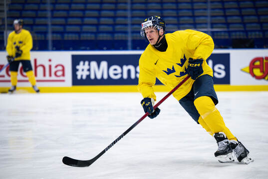 Max Friberg of Sweden at a practice session