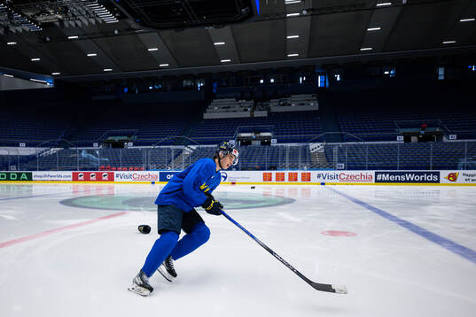 Felix Unger Sörum of Sweden at a practice session