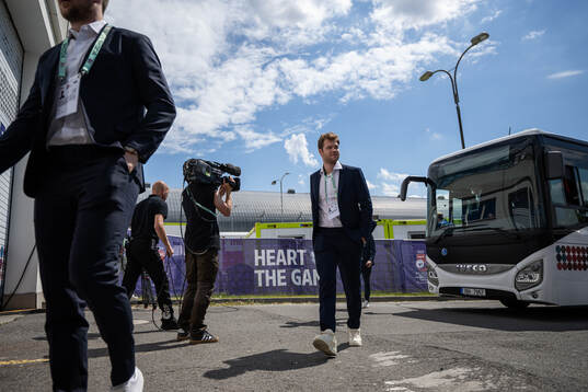 Goaltender Filip Gustavsson of Sweden