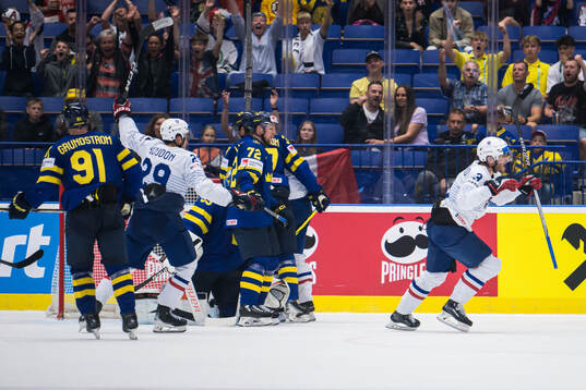 Charles Bertrand of France celebrates