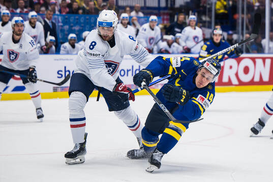 Hugo Gallet of France and Joel Eriksson Ek of Sweden