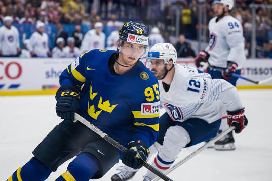 André Burakovsky of Sweden celebrates