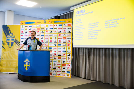 Peter Gerhardsson, head coach of the Swedish women's
