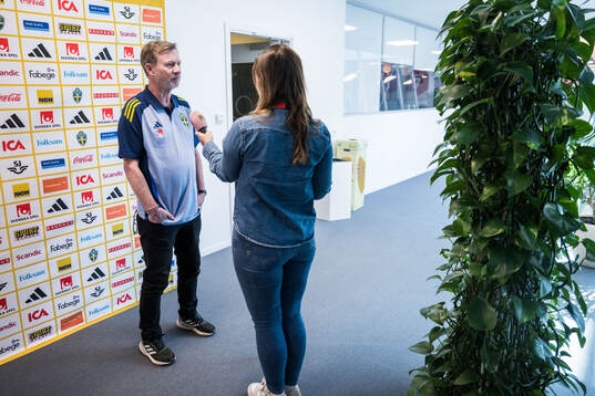 Peter Gerhardsson, head coach of the Swedish women's
