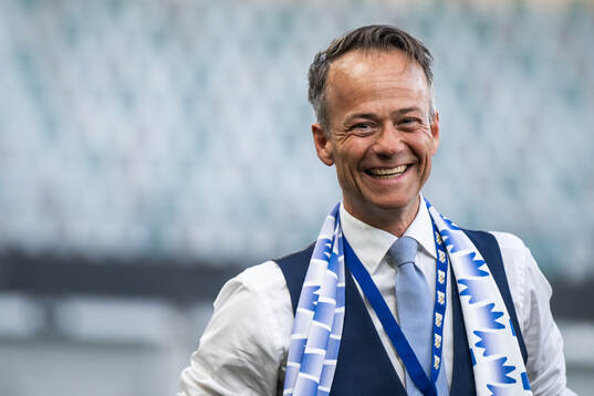 IFK Göteborgs ordförande Rickard Berkling jublar