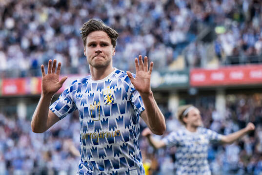 IFK Göteborgs Gustaf Norlin jublar