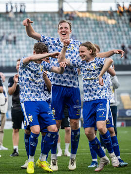 IFK Göteborgs Gustaf Norlin, Adam Carlén och Oscar