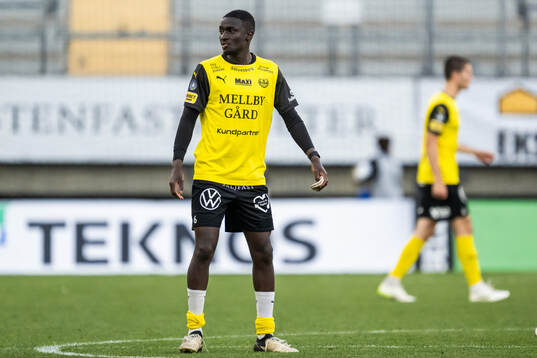 Mjällbys Seedy Imam Jagne deppar