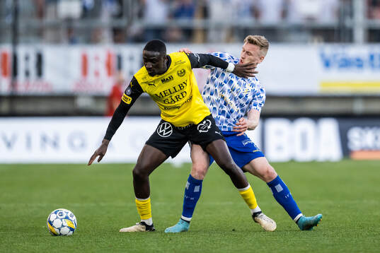 Mjällbys Seedy Imam Jagne och IFK Göteborgs Sebastian