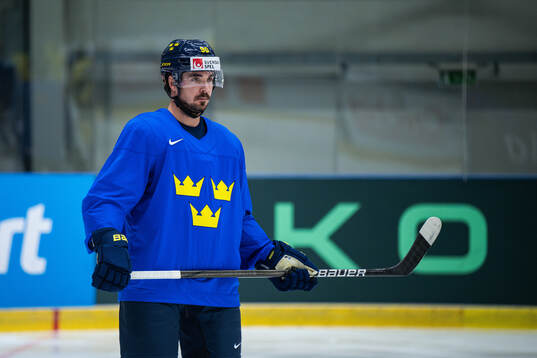Marcus Johansson of Sweden at a practice session
