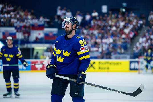Marcus Johansson of Sweden looks dejected