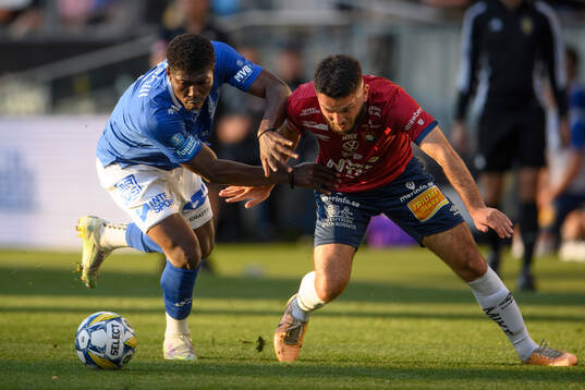 Trelleborgs Abel Ogwuche och Örgrytes Edi Sylisufaj