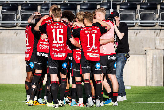 Östersunds Erick Brendon Pinheiro Da Silva jublar