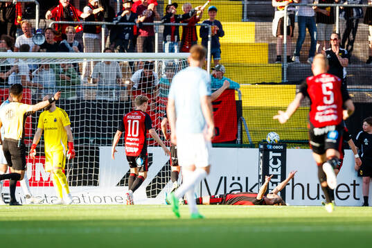 Under fotbollsmatchen i Superettan mellan Östersund och