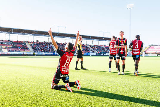 Östersunds Erick Brendon Pinheiro Da Silva jublar