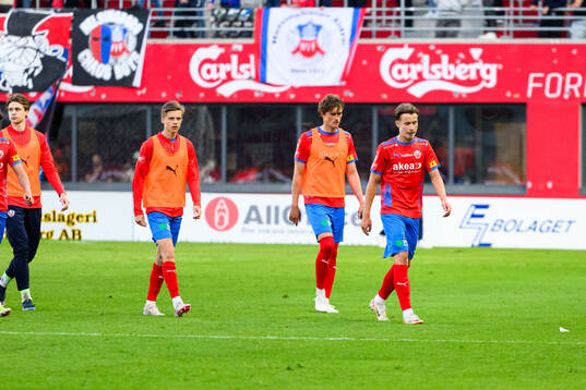 Helsingborgs Adrian Svanbäck, Thomas Pauck Rogne och Lukas
