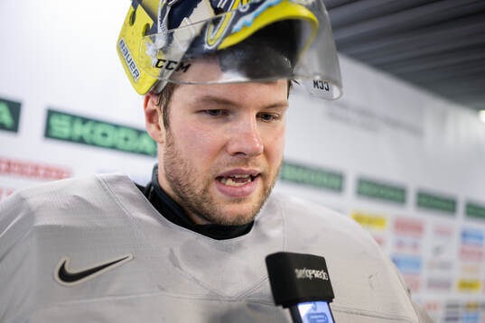 Goaltender Filip Gustavsson of Sweden