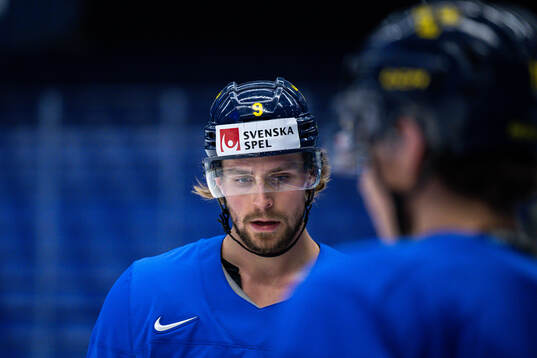 Adrian Kempe of Sweden at a practice session