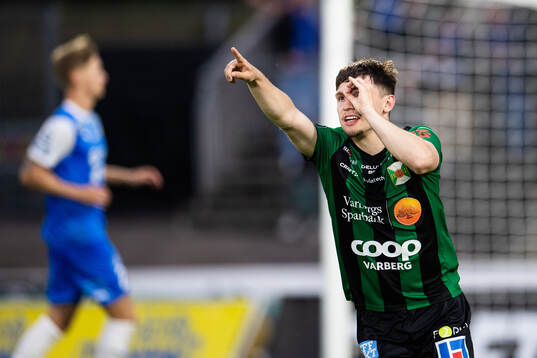 Varbergs Isak Bjerkebo jublar