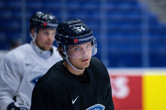 Mikael Granlund of Finland at a practice session