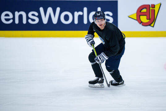 Mikael Granlund of Finland at a practice session