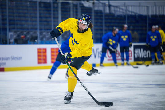 Linus Johansson of Sweden at a practice session