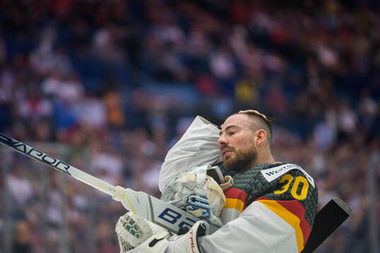 Goaltender Philipp Grubauer of Germany