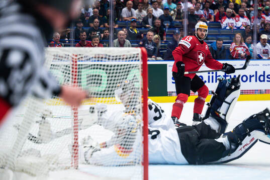 Nico Hischier of Switzerland